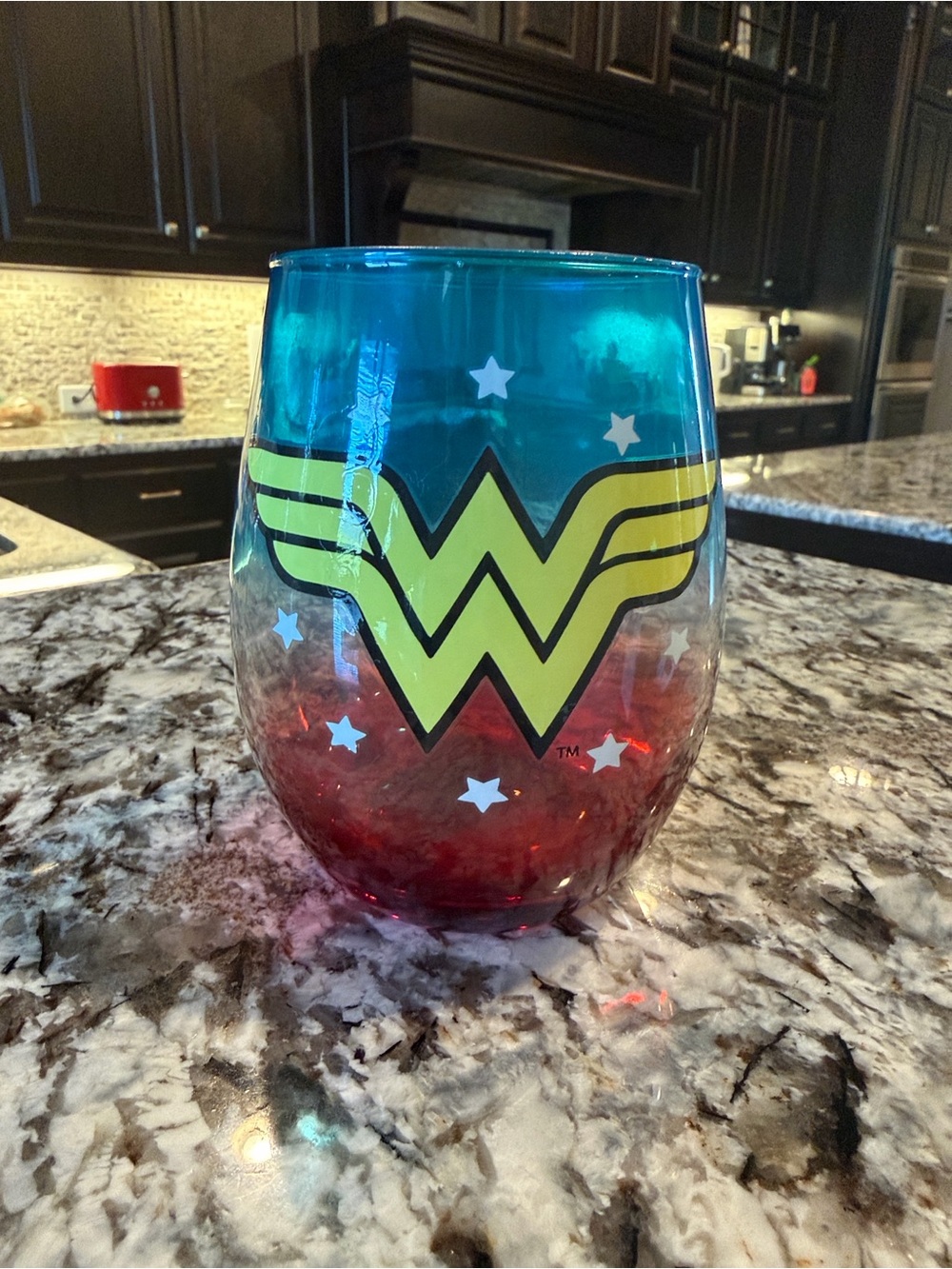 Wonder Woman wine glass tumbler